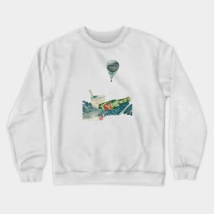 Flying with the hot air balloon Crewneck Sweatshirt